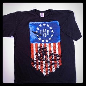 Bayside USA Men’s T-SHIRT Made in USA sz XL